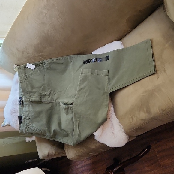 NWT Banana Republic Green Chino Slim Fit Pants-Size 16 - Picture 1 of 5